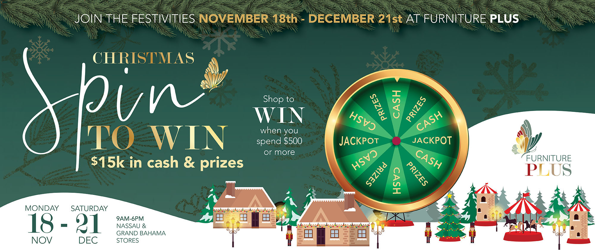 Furniture Plus Spin To Win Christmas 2024